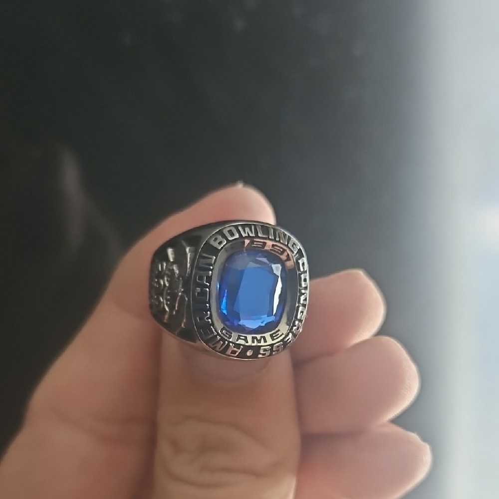 Blue Gemstone Silver Ring